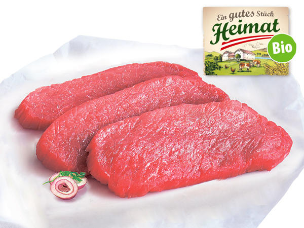 EIN GUTES STÜCK HEIMAT Frische österreichische Bio-Rindsschnitzel
