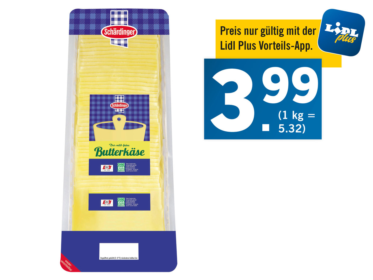 SCHÄRDINGER Butterkäse in Scheiben