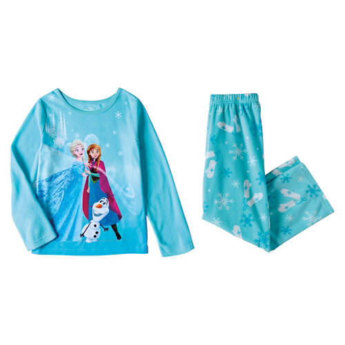 2 Piece Children's Fleece Pajama Set - Frozen, S