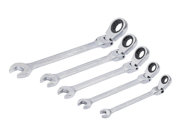 Parkside Flexi-Head Ratchet Spanner Set