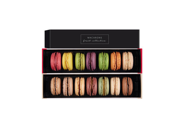 Macarons i presentask