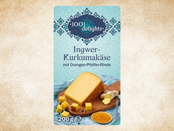 Ingwer-Kurkumakäse mit Pfeffermantel
