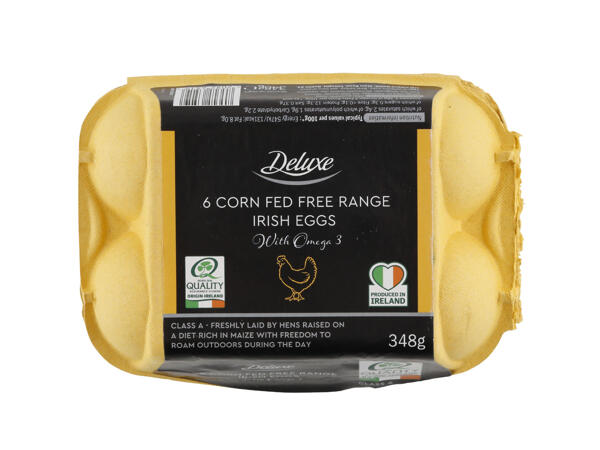 6 CORN FED FREE RANGE IRISH EGGS