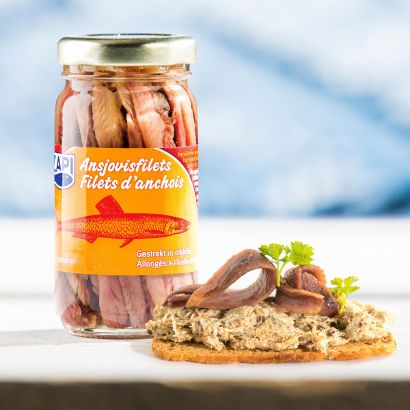 Filets d'anchois à l'huile d'olive
