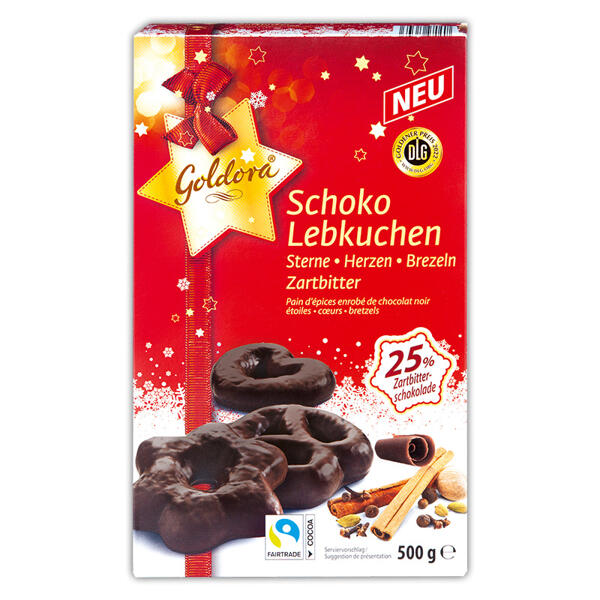 Schoko-Lebkuchen Sterne + Herzen + Brezeln