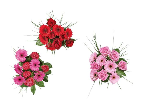 Bouquet de fleurs ton sur ton