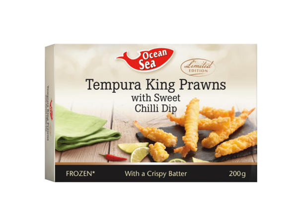 Ocean Sea Tempura King Prawns with Sweet Chilli Dip