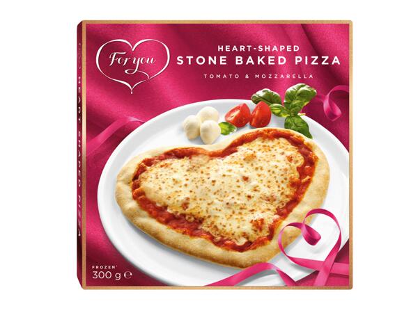 Hjärtformad pizza