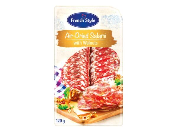 Salami Slices with Nuts