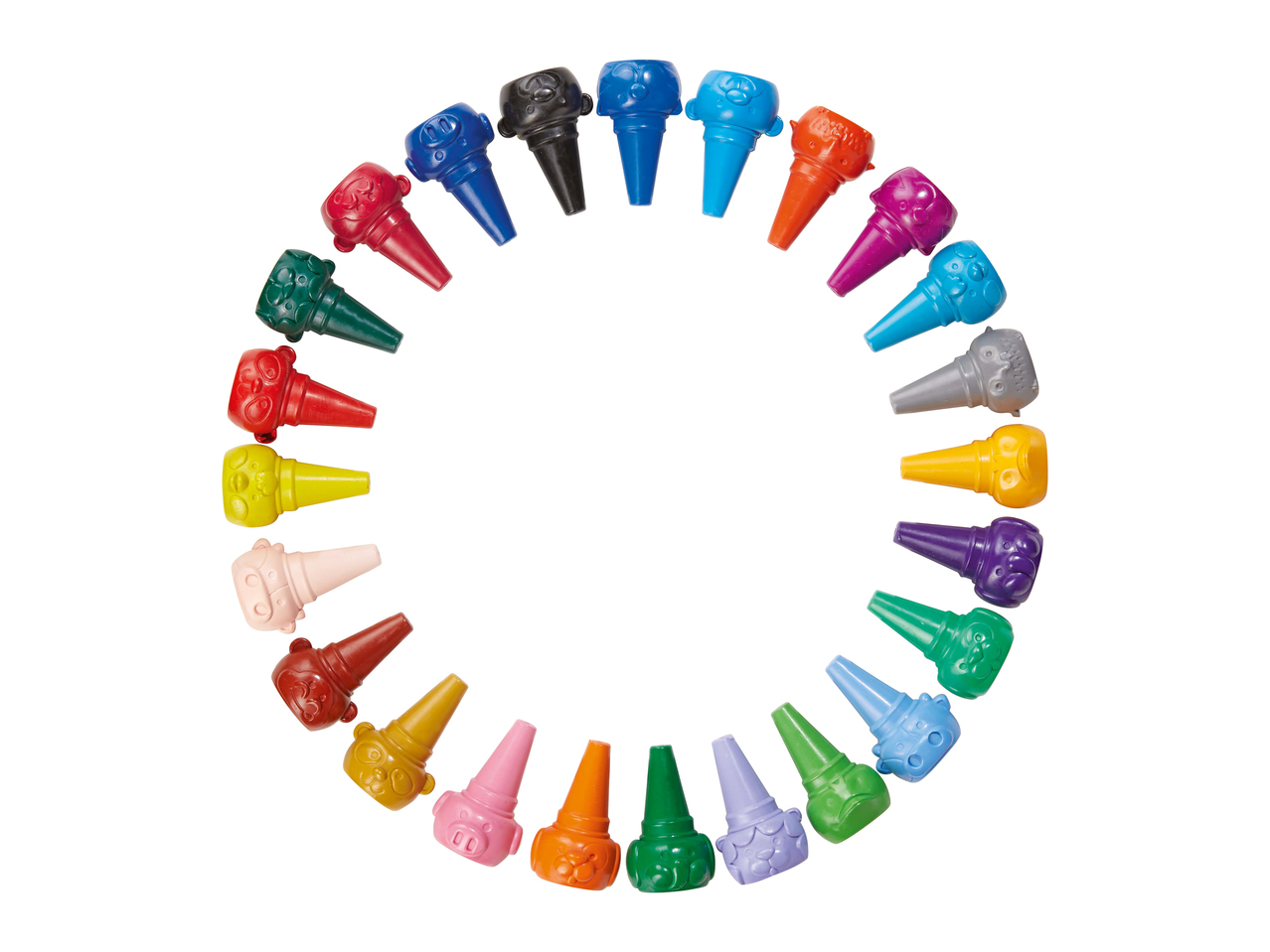 Crayons de cire, lot de 24