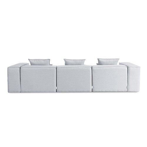 HOME DELUXE Sofa Verona - L, hellgrau