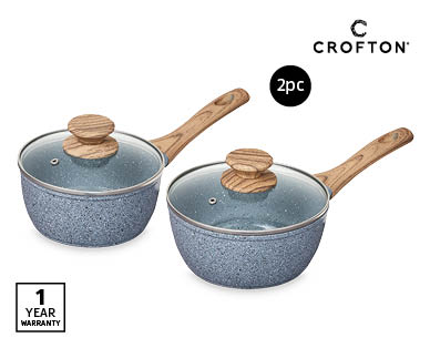 Ceramic Saucepan 2pc Set