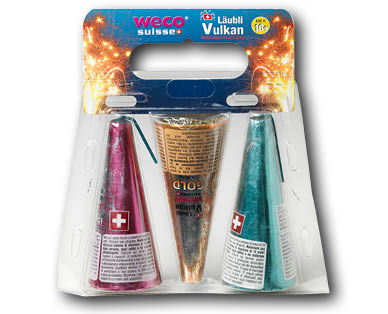 Lot de volcans, 3 pièces WECO SUISSE(R)