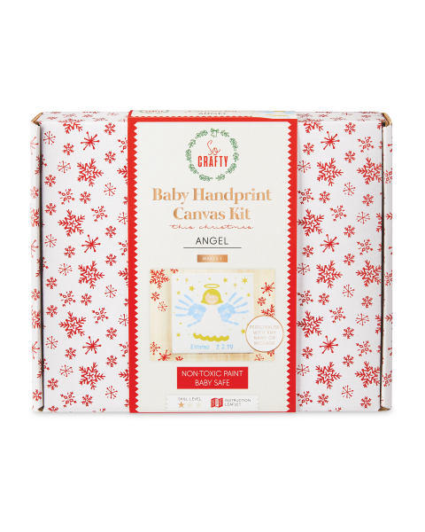 Angel Baby Handprint Canvas Kit