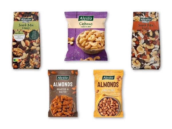 ALESTO Nøddeblanding, cashewnødder eller mandler med smag