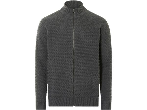 Men's zip-up cardigan