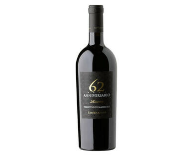 62 ANNIVERSARIO PRIMITIVO DI MANDURIA RISERVA DOP