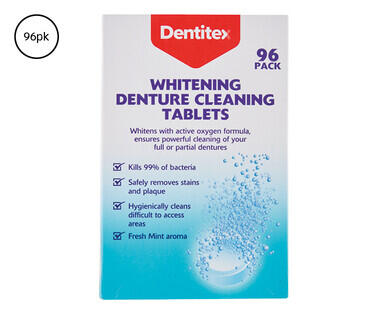Dentitex Denture Cleaning Tablets – Regular 108pk or Whitening 96pk
