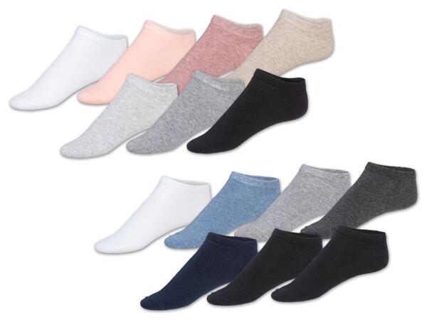 Damen/​Herren Sneakersocken, 7 Paar