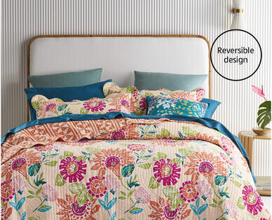 Quilted Coverlet Set Queen/King Size