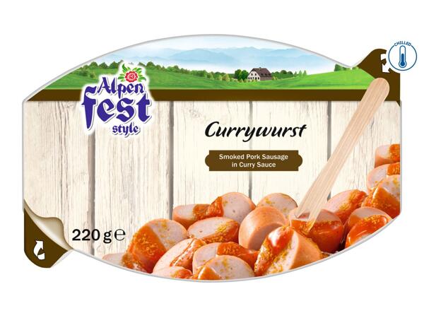 Alpenfest Curry Bockwurst