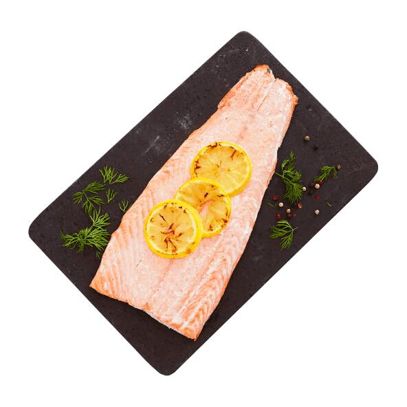 Hel fersk laksefilet
