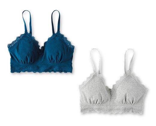 Serra Ladies 2 Pack Rib Bralette