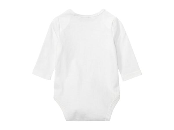 Lupilu Baby Long-Sleeve Bodysuits - 3 Pack Blue