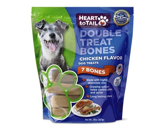 Heart to Tail 
 Double Treat Bones Bacon & Cheese or Chicken