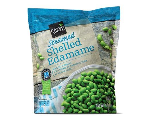 Season's Choice 
 Steamable Edamame or Shelled Edamame