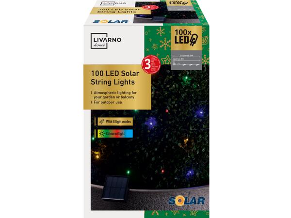 Solcellsdriven LED-ljusslinga