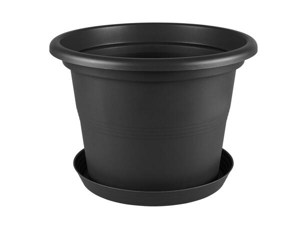 Plant pot with saucer, 44cm