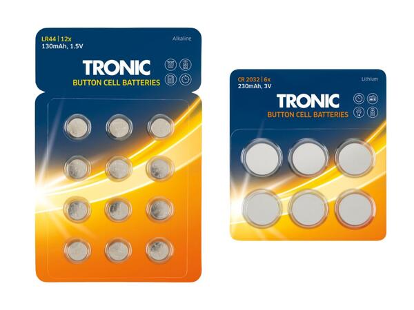 TRONIC(R) Knapcellebatterier