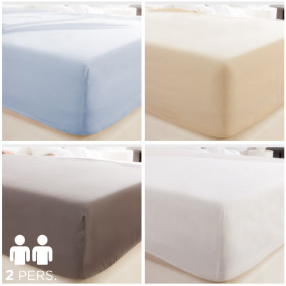 Drap-housse, 2 pers.