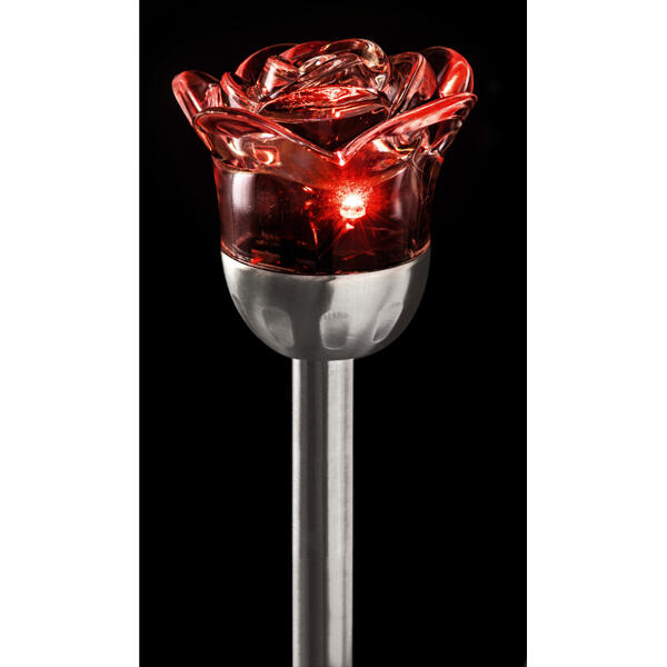 LED-Solar-Gartenstecker "Rose"
