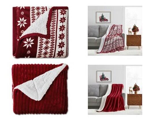 Huntington Home
50" x 60" Velvet Plush Sherpa Throw