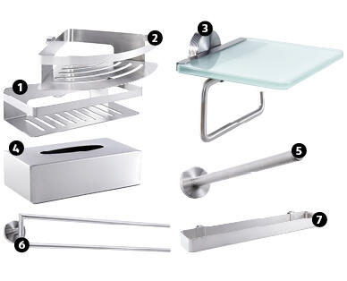 EASY HOME(R) 
 ACCESSOIRES DE SALLE DE BAIN EN ACIER INOXYDABLE