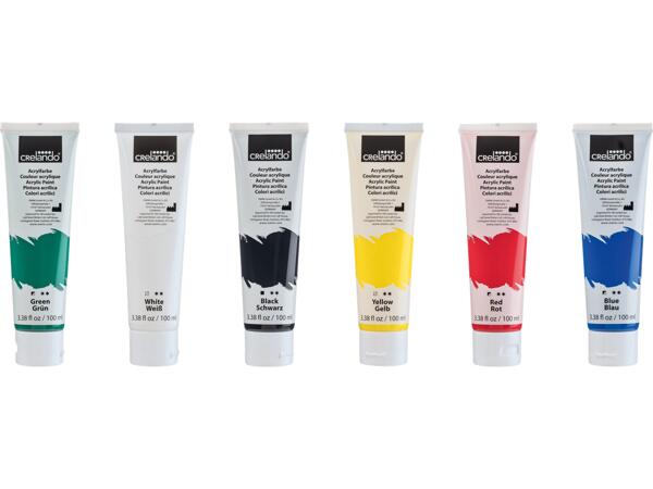 Permanent Markers, 24 pieces or Acrylic Paints, 5 or 6 pieces