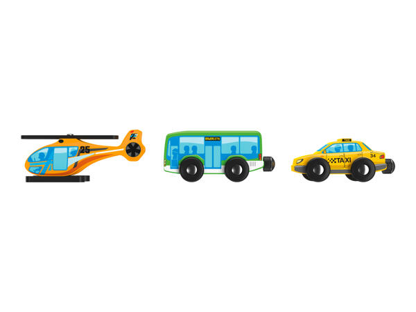 Playtive Wooden Vehicle Set - 3 Piece Set