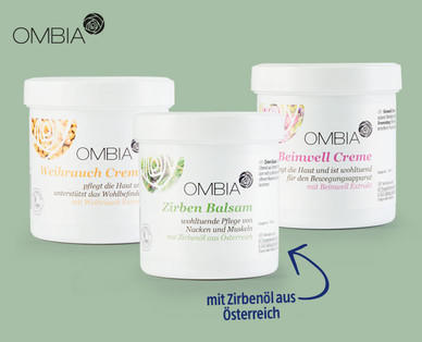 OMBIA Weihrauch-/Beinwell-/Zirbencreme