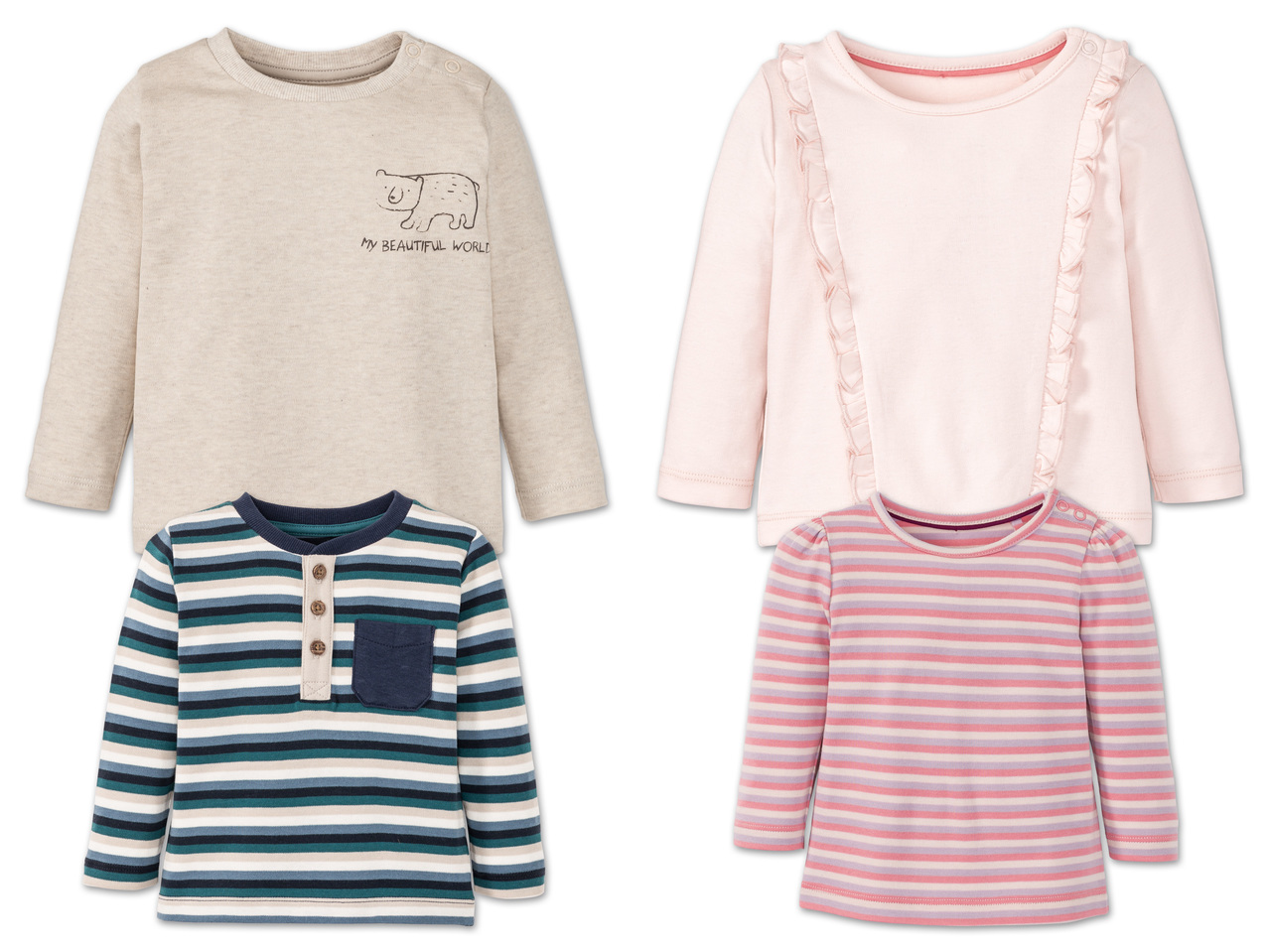 LUPILU(R)PURE COLLECTION Baby Langarmshirt1