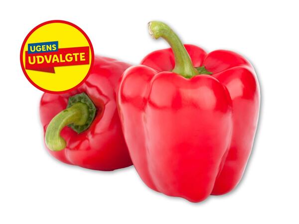 Rød peberfrugt