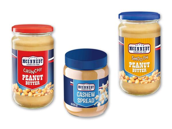Cashewspread eller peanutbutter