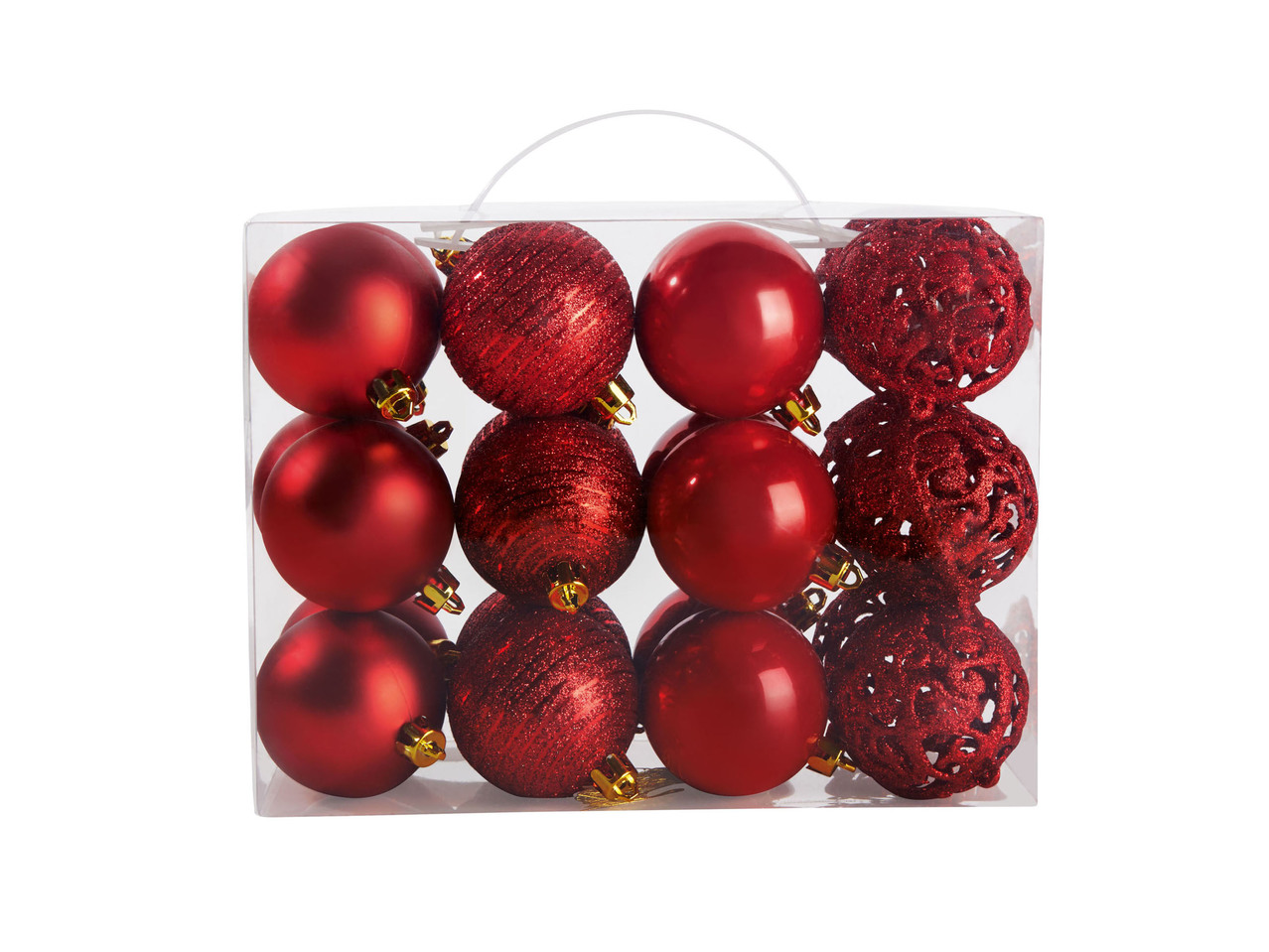 Christmas Tree Baubles, 24 pieces