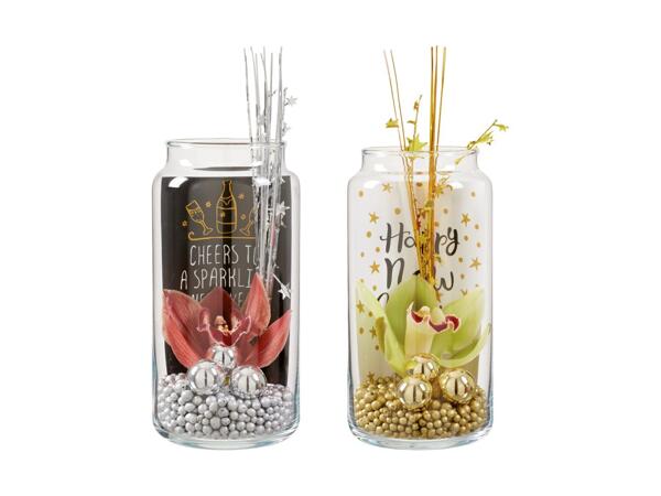 Silvester-Orchidee im Glas