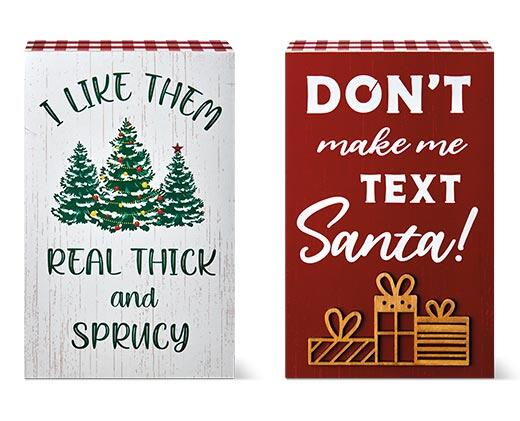 Merry Moments 
 Reversible Block Sign
