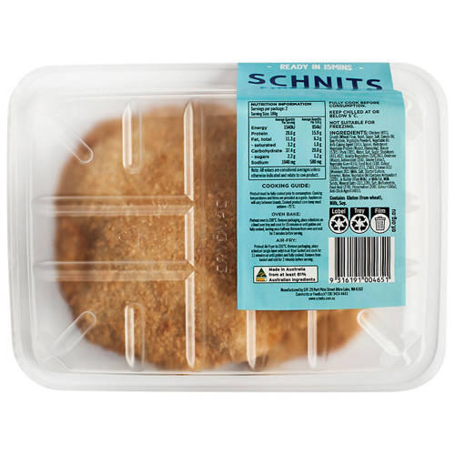 Chicken, Cheese & Bacon Schnitzel 360g
