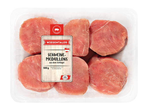 Frische Schweine-Medaillons