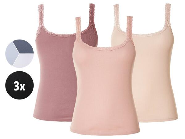 Ladies' Vest Tops with Lace