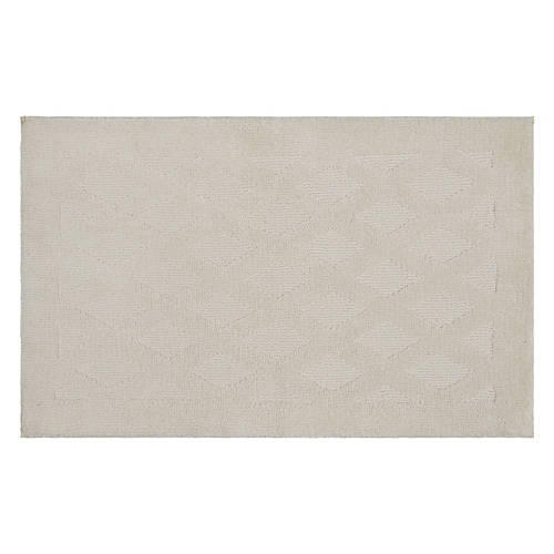 20" x 32" Knitted Memory Foam Bath Rug - Taupe Diamond
